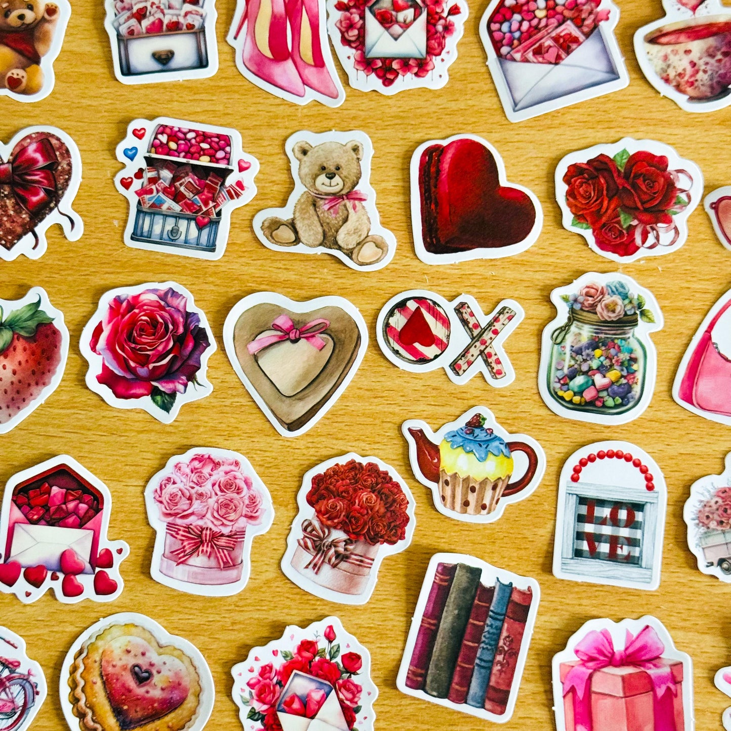 100 Valentines Day stickers, Romantic Valentine Stickers, Corny Quotes Funny, Valentines Day Sarcastic Retro, Planner, Laptop, Phone Case