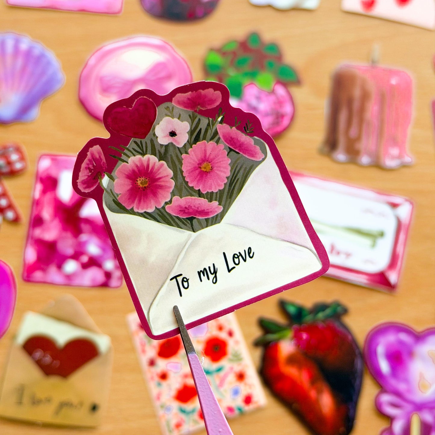 50 Red Valentines Day stickers, Romance Stickers, Red Romance, Pink lover Stickers, Valentines Day Love, Planner, Laptop, Phone Case