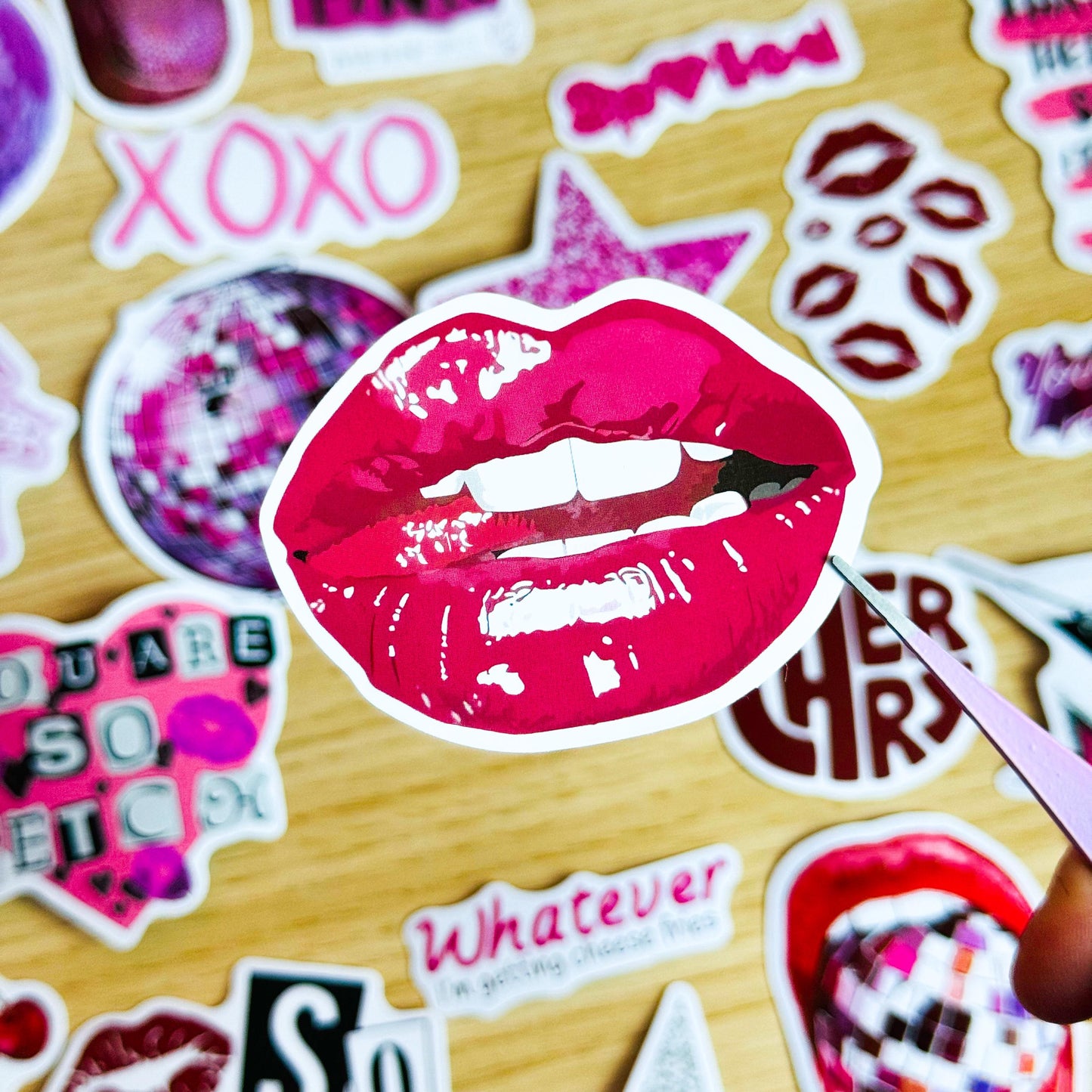 50pcs Pink Downtown Girly Aesthetic Stickers, Y2K Stickers, Retro Stickers, Coquette Pinterest Kindle, Planner, Laptop, Phone Case, Pink