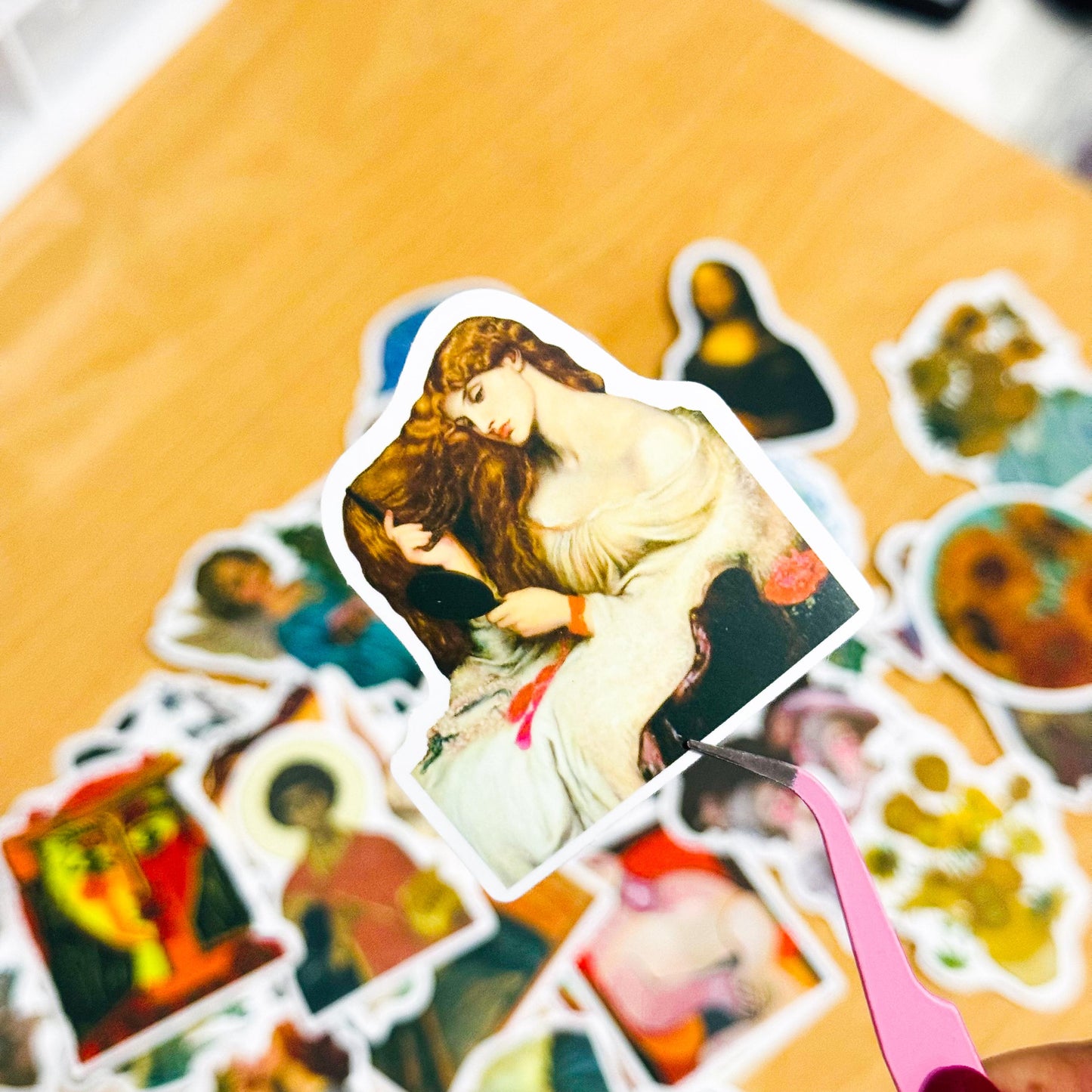 50Pcs Famous Paintings Vinyl Sticker Pack, Art Stickers, Art Lover Gift, Skateboard Laptop Car Decals, Phone cover stickers