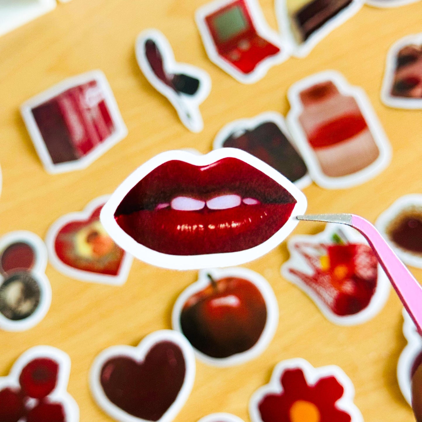 50 Red Valentines Day stickers, Romance Stickers, Red Romance, lover Stickers, Valentines Day Love, Planner, Laptop, Phone Case