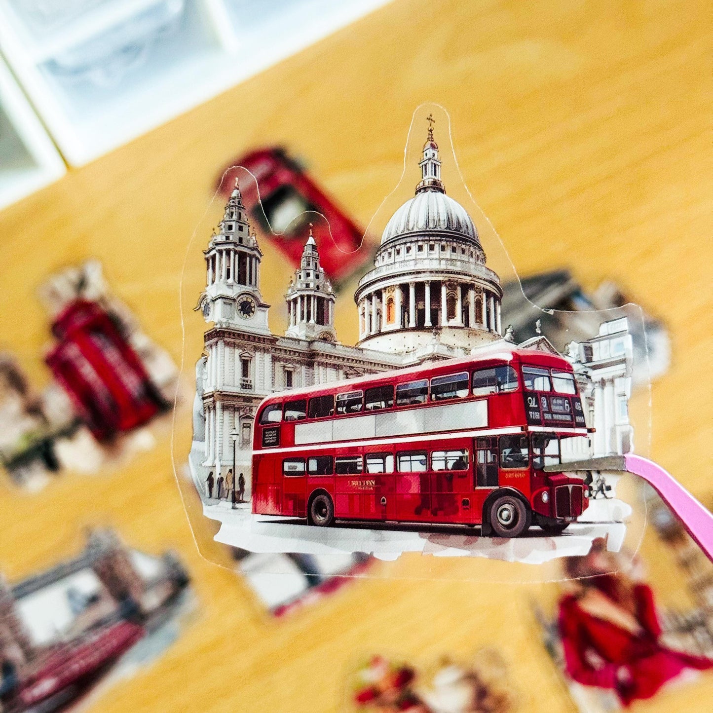 30 London Stickers, Decal stickers, Big ben, London Eye Stickers, transparent, vinyl stickers, Travel Stickers, Planner, Laptop, Phone Case
