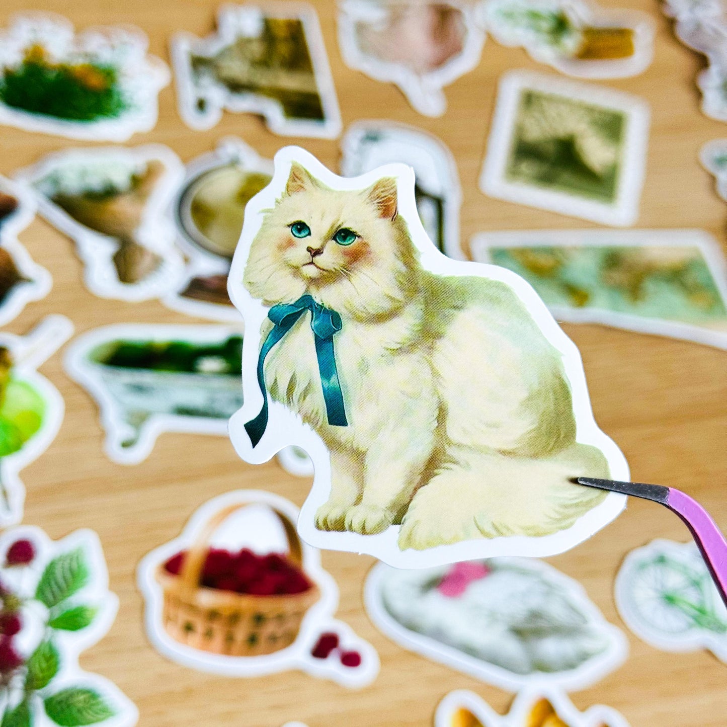 50pcs Aesthetic Green Stickers, Green Sticker Pack, Green Stickers, Waterproof Sticker Bundle, Die Cut Stickers, VSCO Green Stickers
