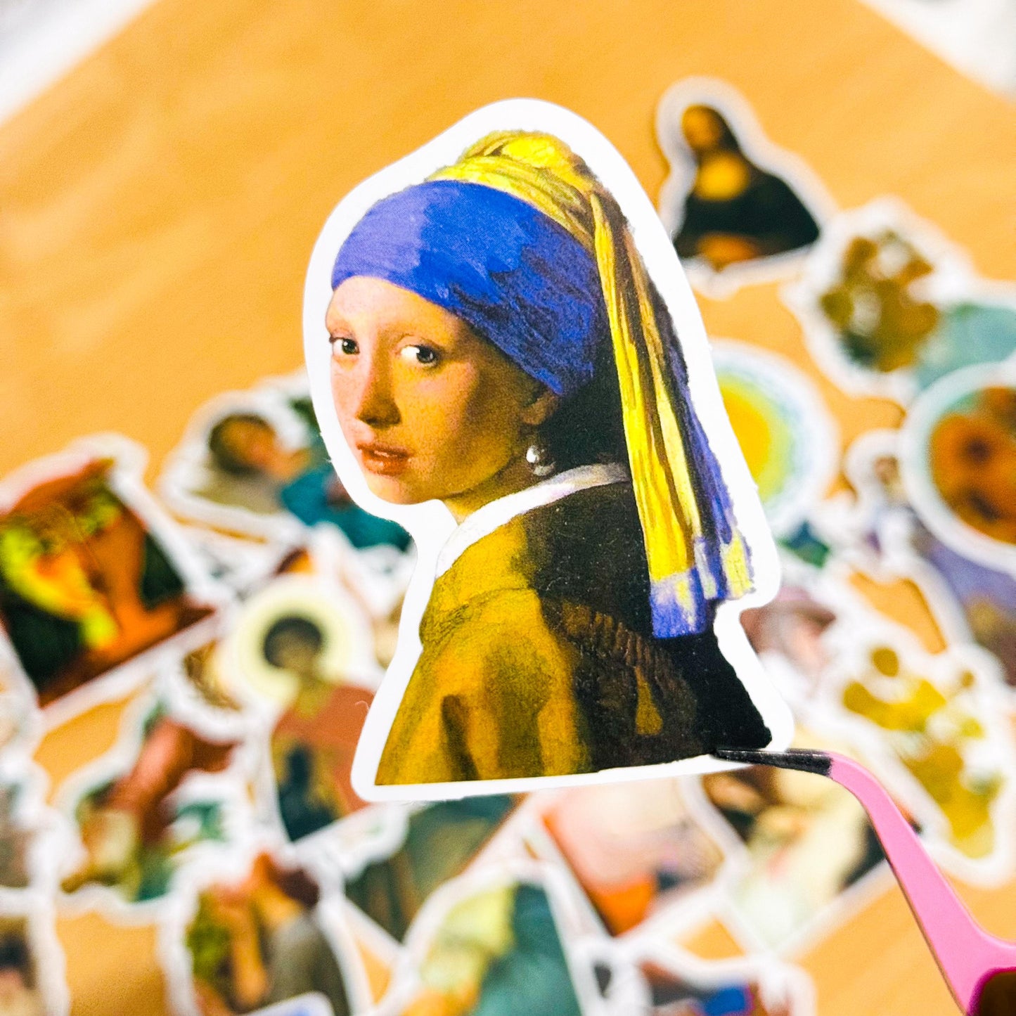 50Pcs Famous Paintings Vinyl Sticker Pack, Art Stickers, Art Lover Gift, Skateboard Laptop Car Decals, Phone cover stickers
