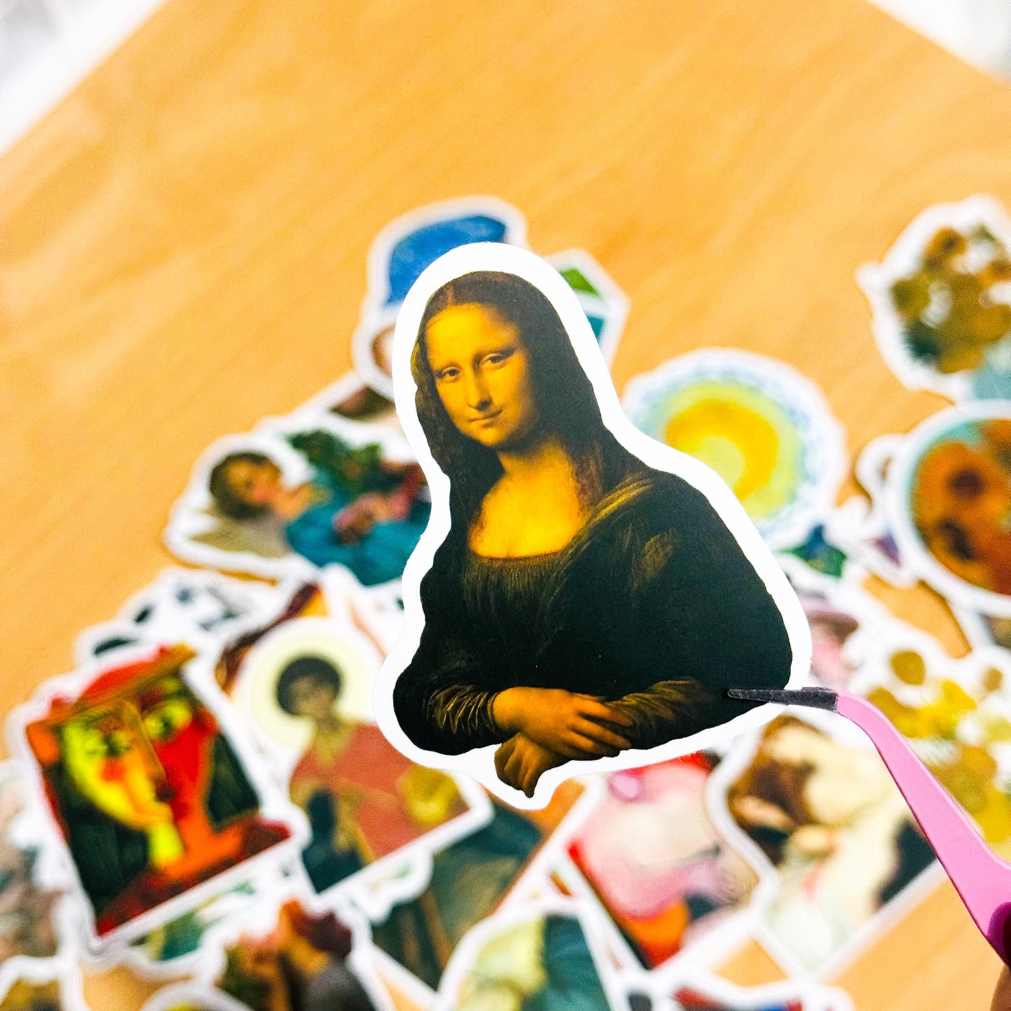50Pcs Famous Paintings Vinyl Sticker Pack, Art Stickers, Art Lover Gift, Skateboard Laptop Car Decals, Phone cover stickers