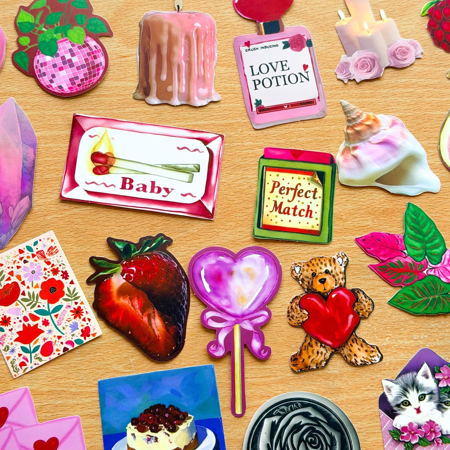 50 Red Valentines Day stickers, Romance Stickers, Red Romance, Pink lover Stickers, Valentines Day Love, Planner, Laptop, Phone Case