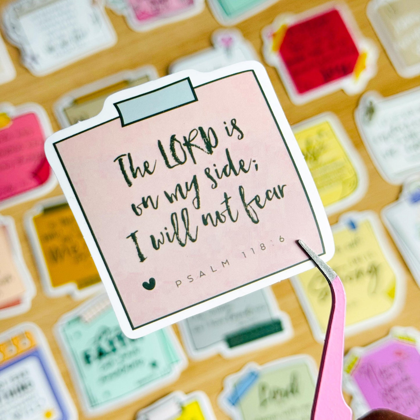 50pcs Inspirational Bible Quotes Stickers, Faith, Vinyl Decals for Laptops, Notebooks, Guitars, Water Bottles, Christian Aesthetic