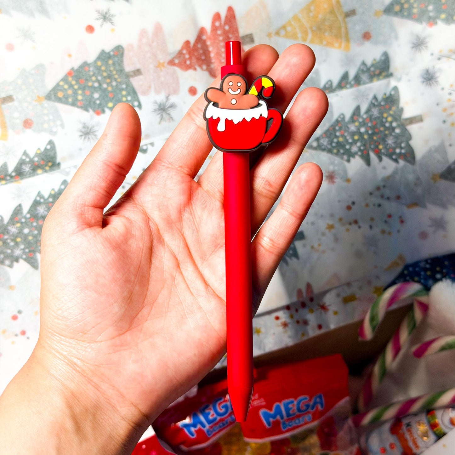Personalized ballpoint Pen, Christmas Pen, Custom Name or Logo, Black ink, Christmas Gift, Teacher Gift, Colleague present, Company Giveaway