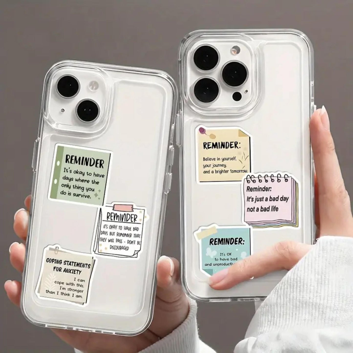 50 Pcs Positive Affirmation Stickers Set, Reminder Sticky Notes, Self Love, PVC Waterproof Decals Journals, Phone Cases, Laptops, Bottles