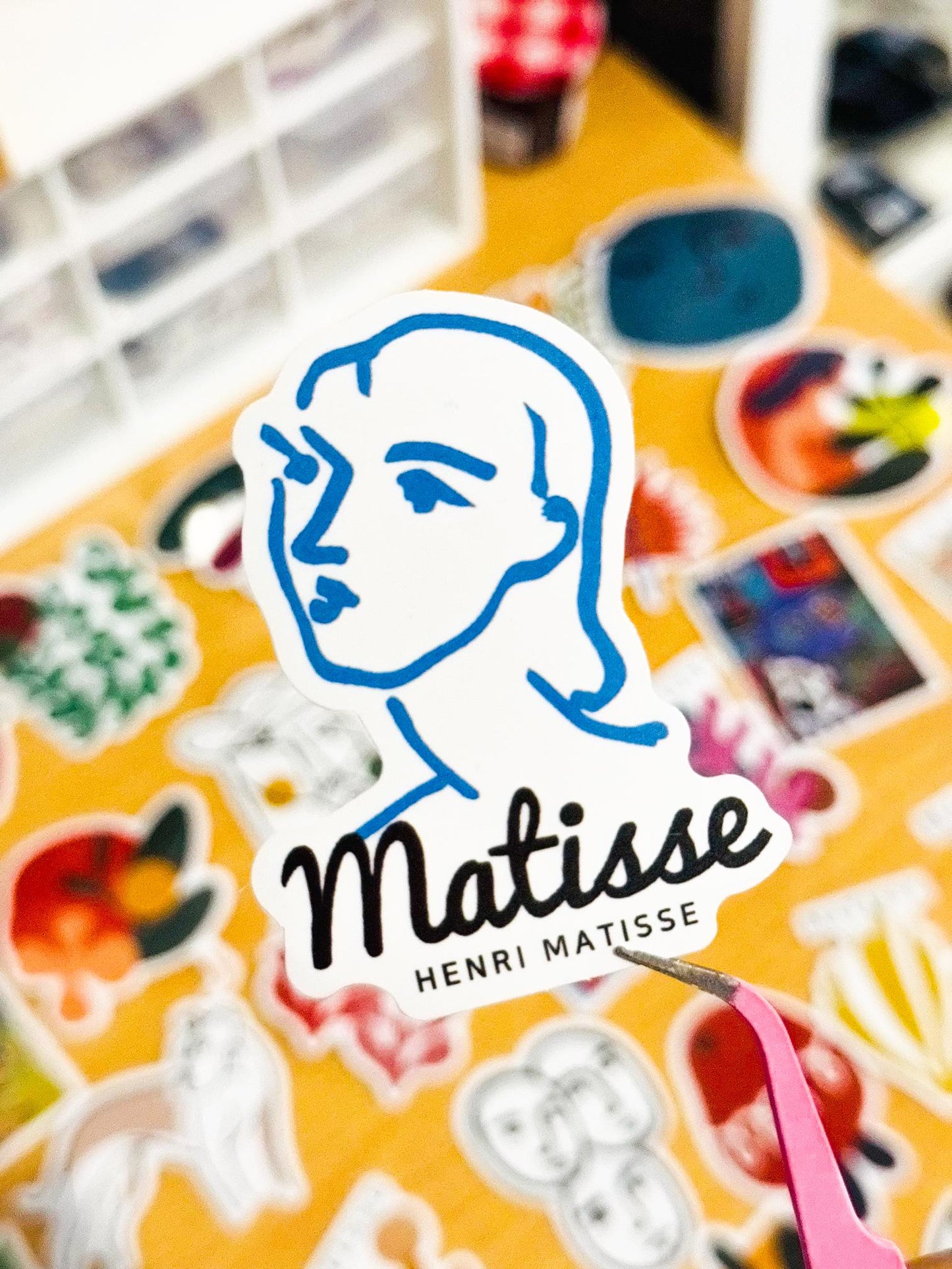 50 Matisse Stickers Pack, Vinyl abstract art, Die Cut Decal Set, Waterproof, Aesthetic, Planner Scrapbook, abstract, Skateboard Laptop Phone