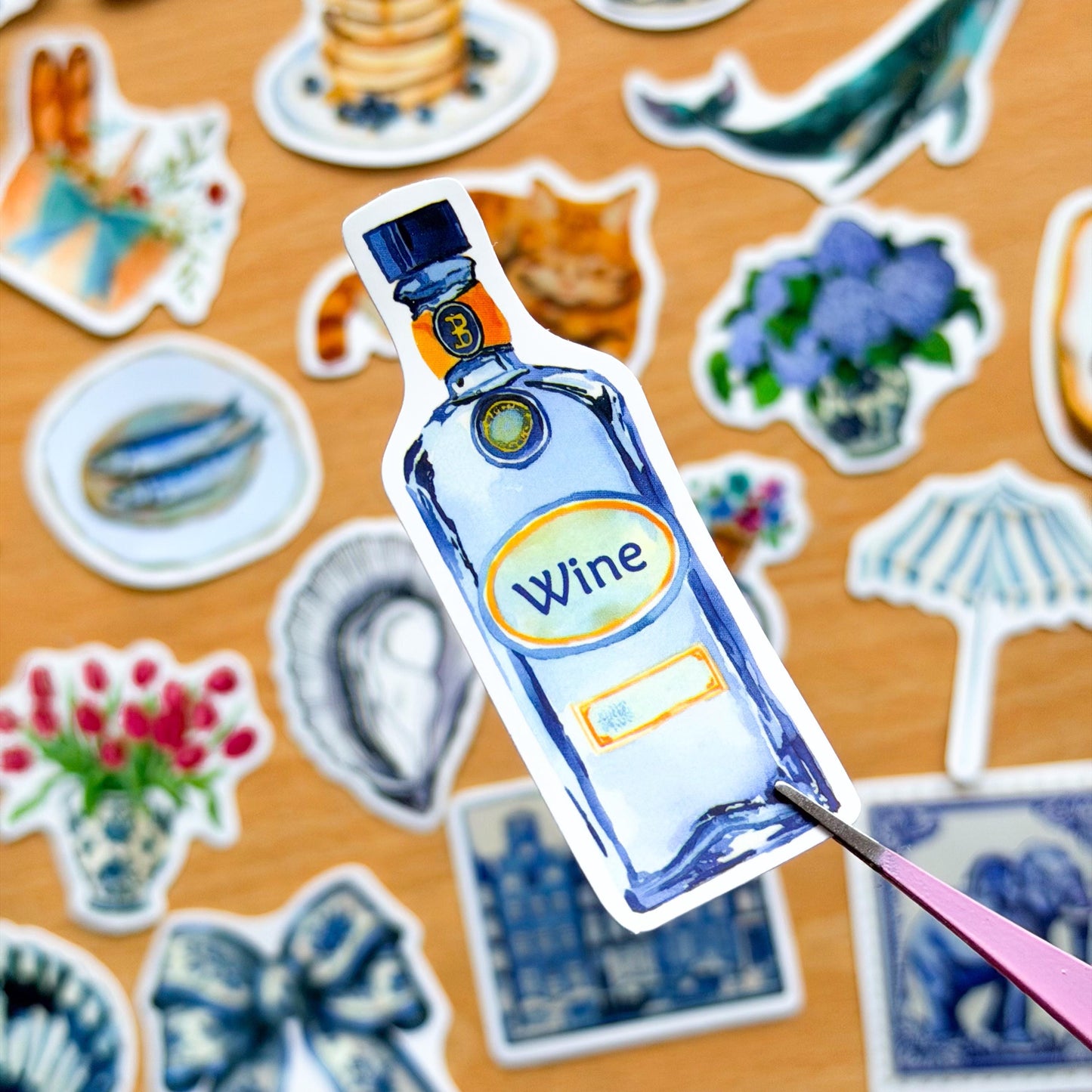 50pcs Mediterranean Coast Planner Stickers, Blue stickers, Europe, Greece, Scrapbook, Journal Stickers, Travel Stickers, Vacation Stickers