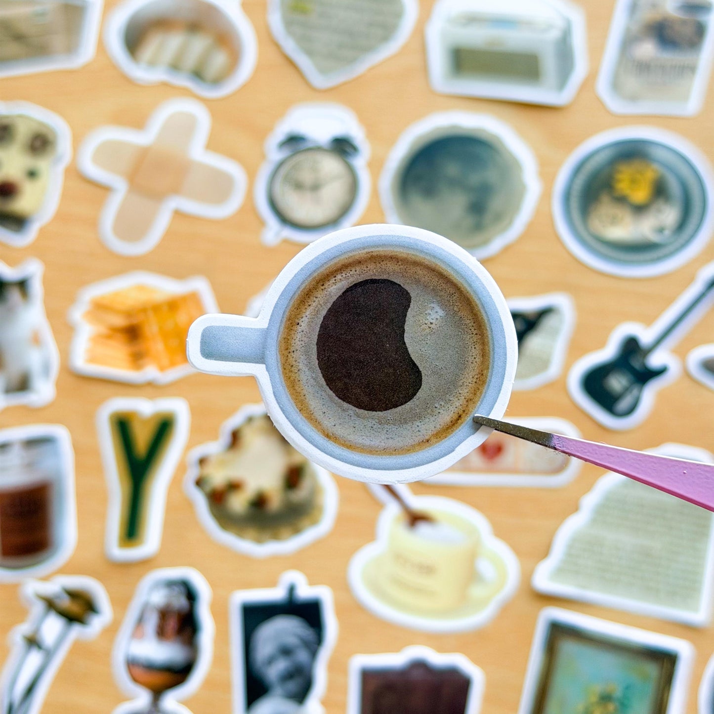 60pcs Brown Aesthetic Vinyl Stickers, Old School, Nostalgic Autumn, Y2K, Retro Stickers, Kindle, Planner, Laptop, Phone Case