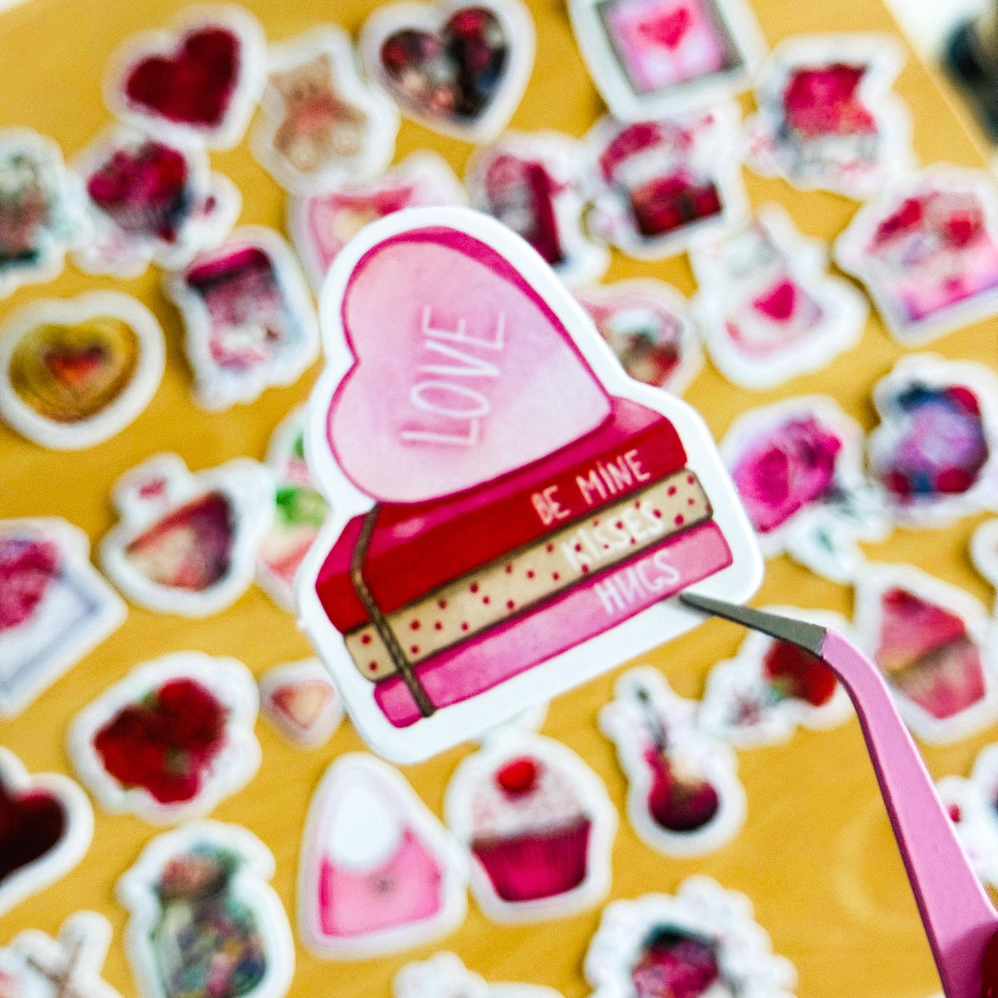 100 Valentines Day stickers, Romantic Valentine Stickers, Corny Quotes Funny, Valentines Day Sarcastic Retro, Planner, Laptop, Phone Case
