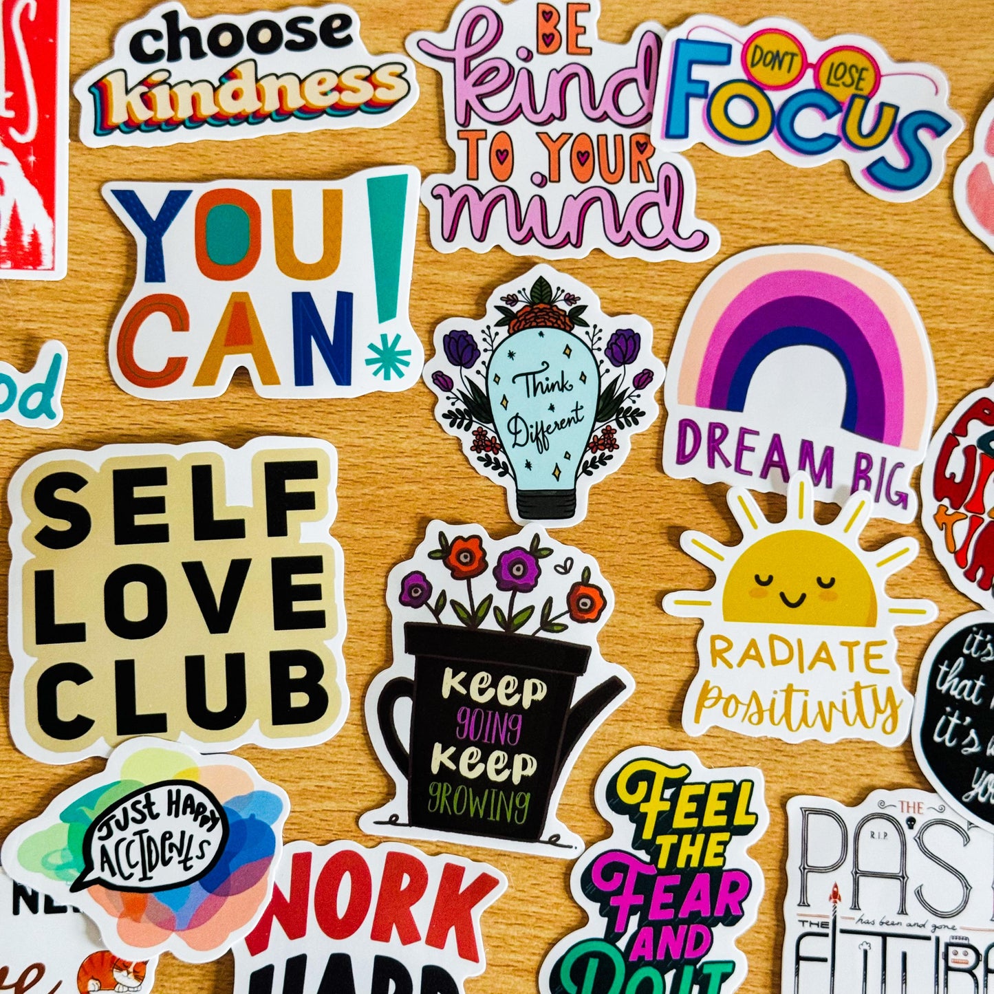 50pcs Inspirational Words Stickers, Vinyl Waterproof Stickers For Water Bottle, Car, Cup Phone case, Skateboard Luggage, Classroom Decor