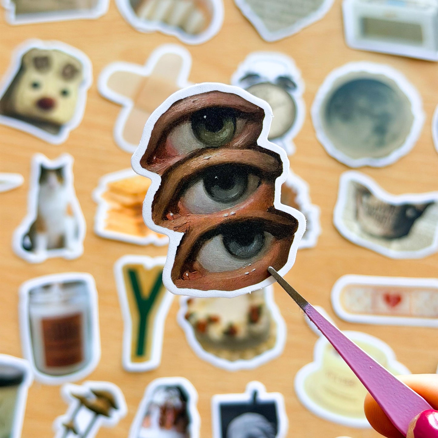 60pcs Brown Aesthetic Vinyl Stickers, Old School, Nostalgic Autumn, Y2K, Retro Stickers, Kindle, Planner, Laptop, Phone Case