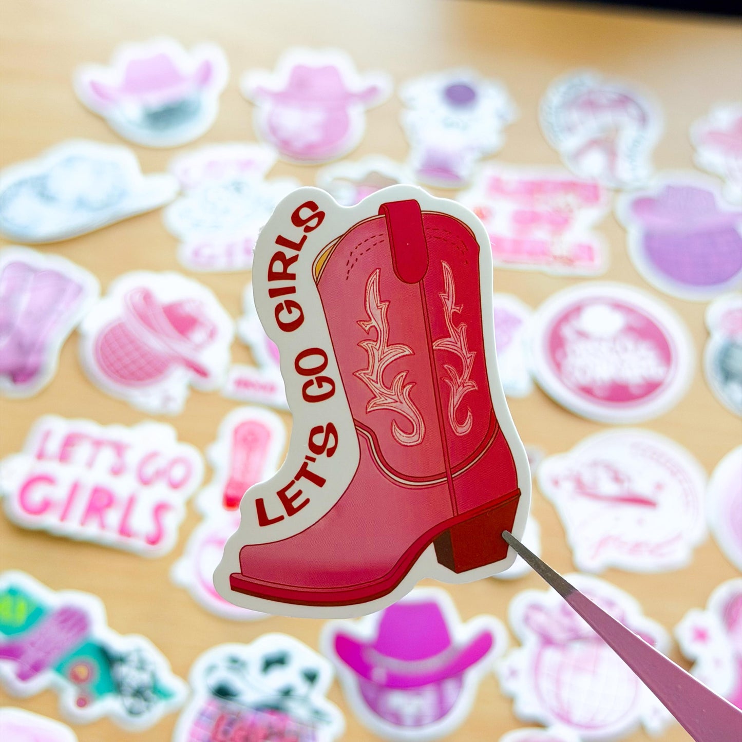 50pcs Disco Cowgirl Stickers, Girly Aesthetic Sticker Pack, Y2K Stickers, Retro Stickers, Kindle Stickers, Planner, Laptop, Phone Case