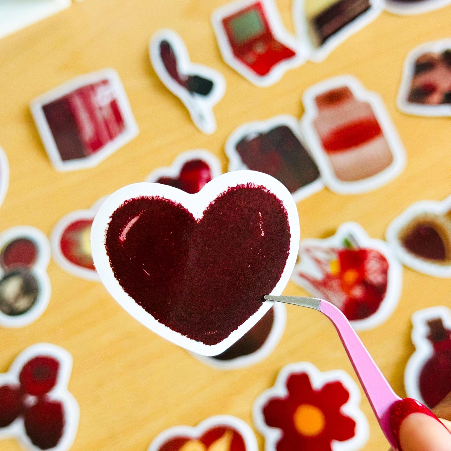 50 Red Valentines Day stickers, Romance Stickers, Red Romance, lover Stickers, Valentines Day Love, Planner, Laptop, Phone Case