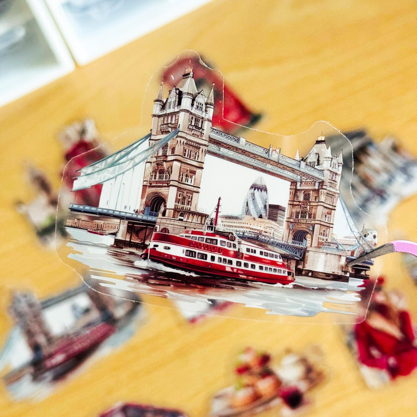 30 London Stickers, Decal stickers, Big ben, London Eye Stickers, transparent, vinyl stickers, Travel Stickers, Planner, Laptop, Phone Case