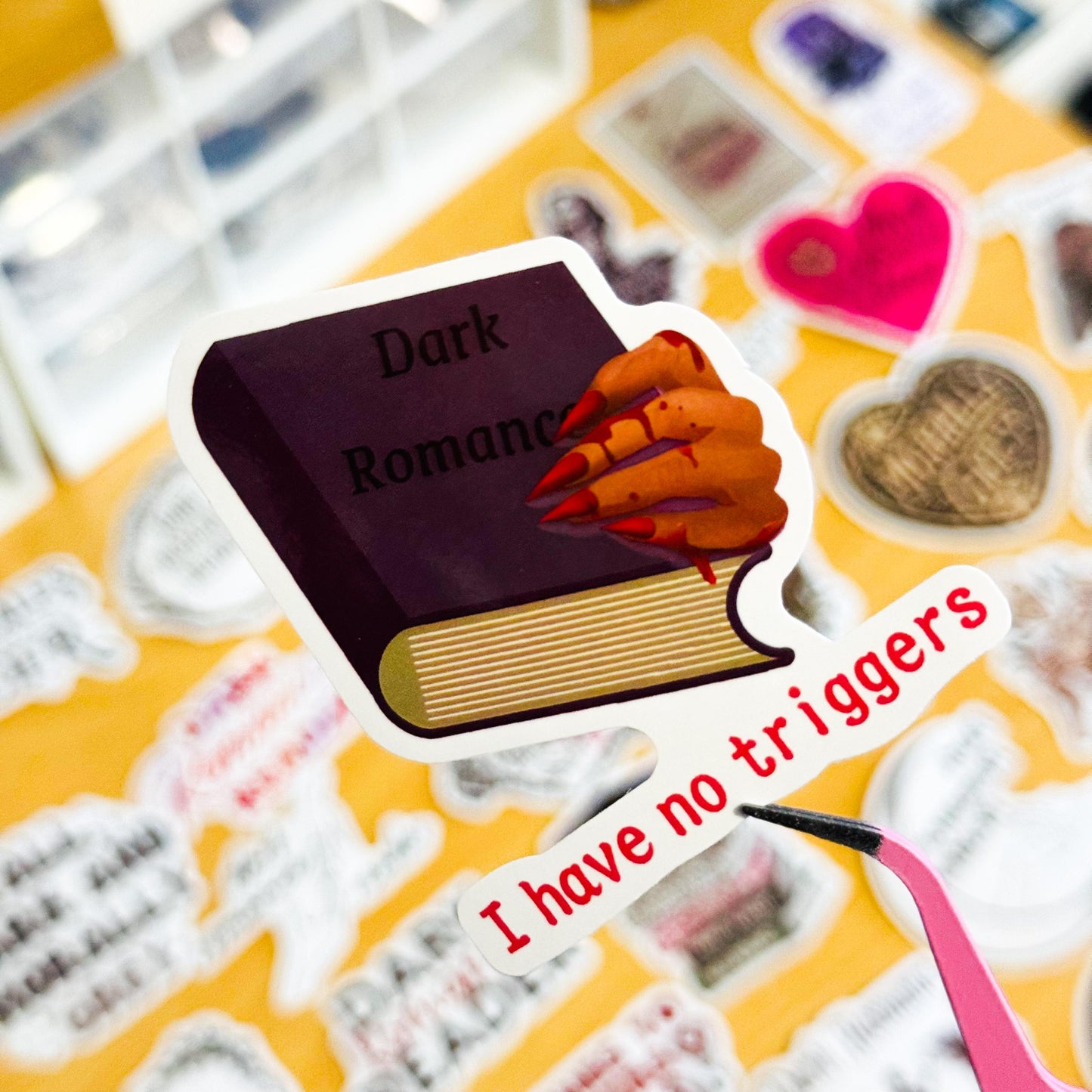 50 Dark Romance Stickers, Dark Smut Bookish Kindle Sticker Pack, Smutty Read Themed, Waterproof Laptop Stickers, Book Lover, phone case