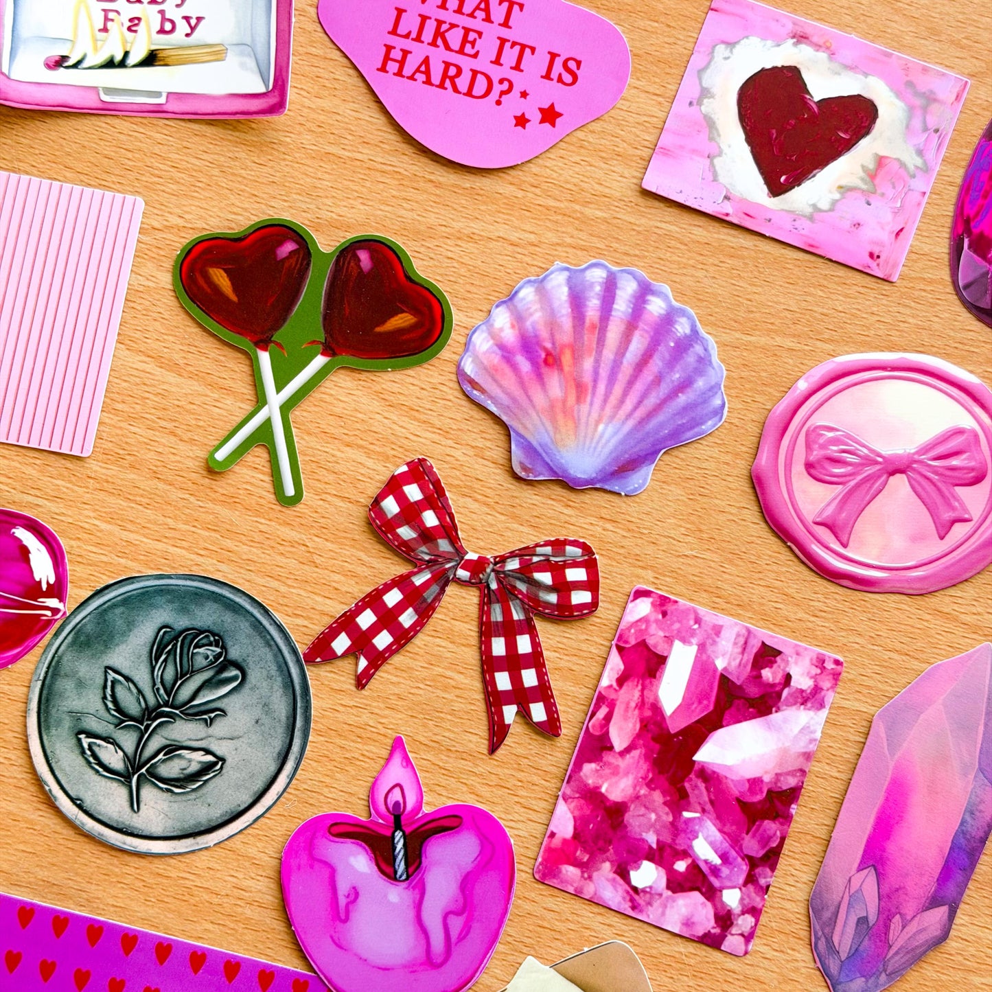50 Red Valentines Day stickers, Romance Stickers, Red Romance, Pink lover Stickers, Valentines Day Love, Planner, Laptop, Phone Case