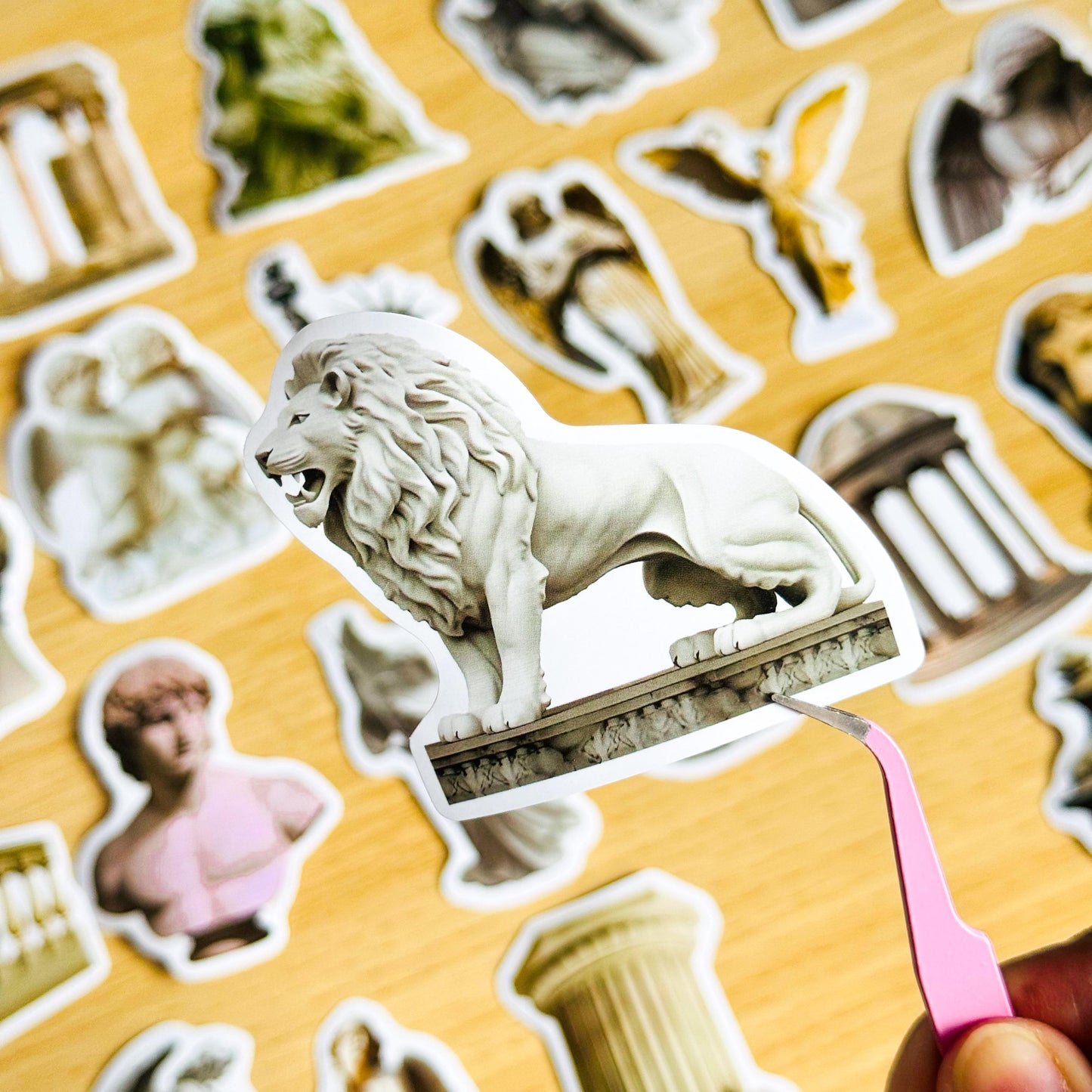 50 pcs Aesthetic Minimal Stickers, Art Lover, white Sticker Pack, White Sticker Bomb, Waterproof Sticker Bundle, Die Cut Stickers, VSCO