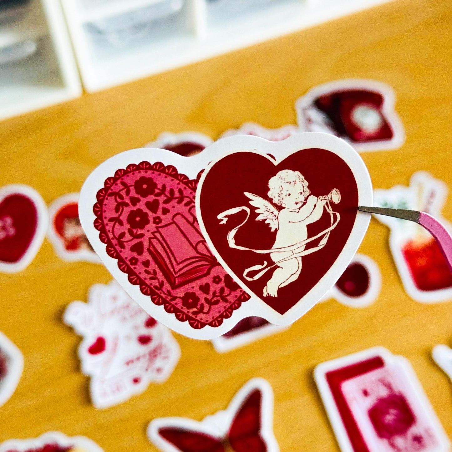30 Red Valentine  Corny stickers, Romance Stickers, Red Romance, lover Stickers, Valentines Day Love, Planner, Laptop, Phone Case