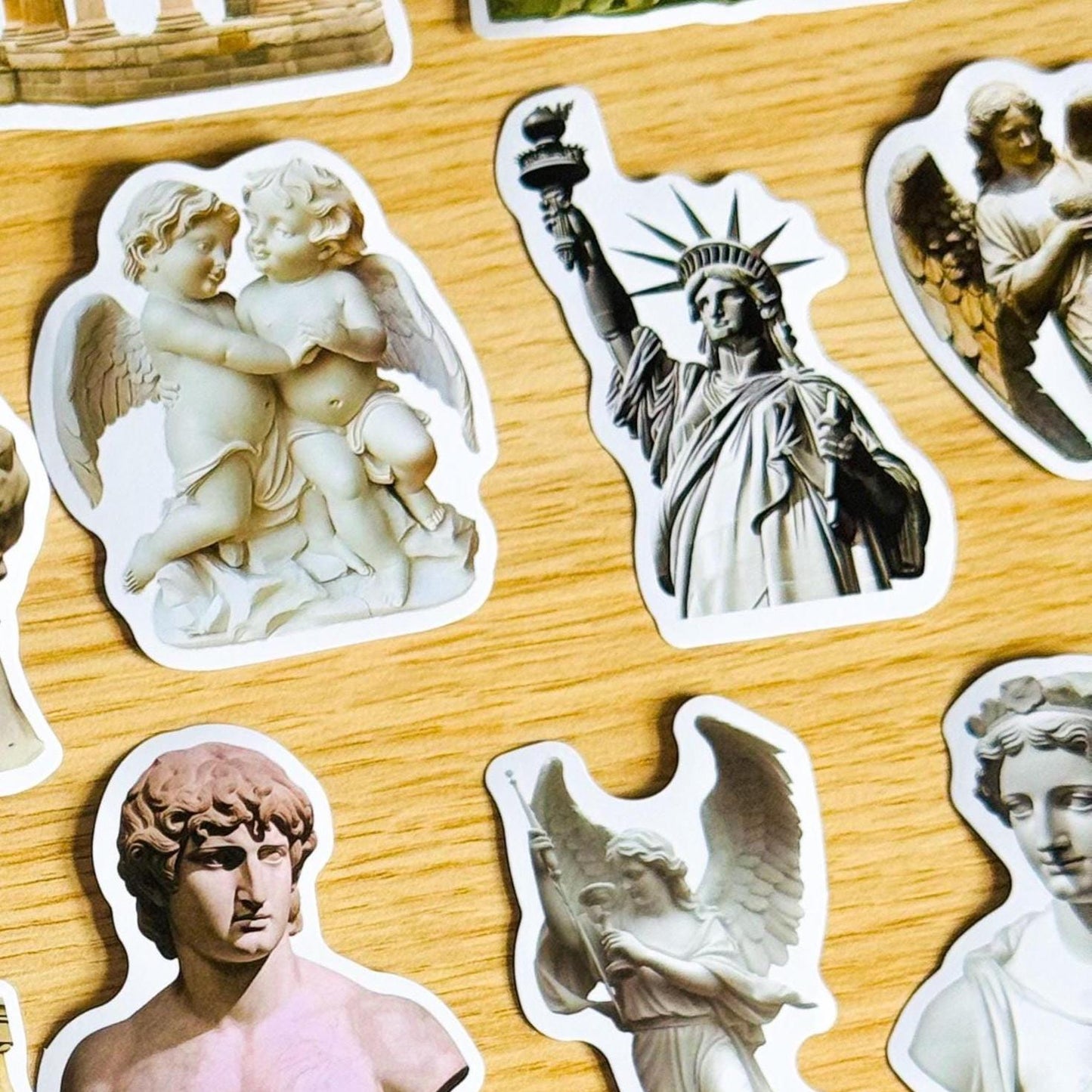 50 pcs Aesthetic Minimal Stickers, Art Lover, white Sticker Pack, White Sticker Bomb, Waterproof Sticker Bundle, Die Cut Stickers, VSCO
